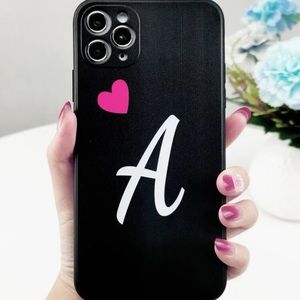 Pink Heart & White Graphic Letter Iphone 11 Pro Max Case / MultiColor
